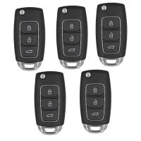 Wire Remote Key Fob 3 Buttons for Hyundai Type for VVDI Key Tool 5Pcs/Lot for Xhorse XKHY05EN