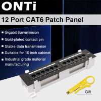 ONTi Network Tool Kit 12 Port CAT6 Patch Panel RJ45 Networking Wall Mount Rack Mount cket