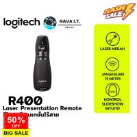 ใส่โค้ดลด50฿"3D2L2UJU" LOGITECH R400 PRESENTER REMOTE (รีโมทควบคุมคำสั่งไร้สาย) PRESEN WIRELESS CORDLESS รับประกันศ... #รีโมททีวี  #รีโมทแอร์  #รีโมท #รีโมด