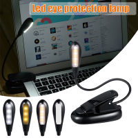 Clamp Clips On LED Reading Light Flexible Bedside Lamp Portable BatteryUSB Rechargeable Book Lights FBS889