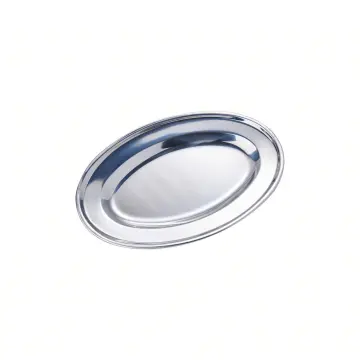 Oval Stainless Steel Dish  Buy Online at The Asian Cookshop.