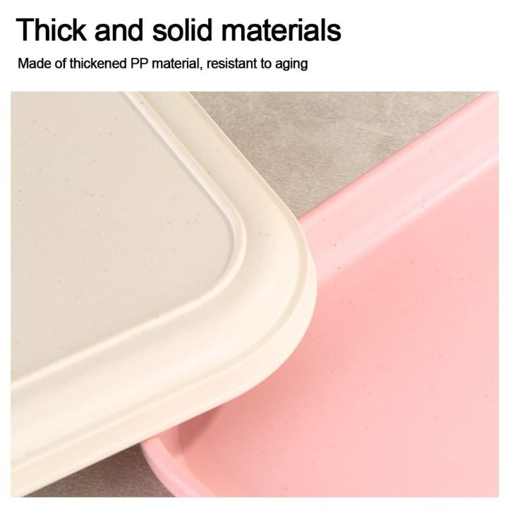 coordinate-สี่เหลี่ยมมุมฉาก-พาเลท-พลาสติกทำจากพลาสติก-หลายสี-กระทะขนมปังอาหาร-นอร์ดิก-ถาดใส่ของ-เครื่องใช้ในครัว