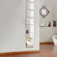 ✹❈☸ 9 Pcs Mirror Tile Wall Stickers Mosaic Room Makeup Decor 3D Decal Self-adhesive Mirror Sticker 15X15cm