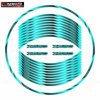 ♤ For Kawasaki Ninja Z650 NINJA650 EX650 Motorcycle 17 Inch Front Rear Decal Wheel Hub Waterproof Reflective Rim Stickers