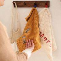 ✼ Soft Hand Towel Absorbent Cloth Dishcloths Hanging Cloth Kitchen Accessories Bathroom Supplies 50x30cm