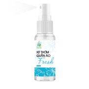 Xịt thơm quần áo 20ml GIA PHÚ chiết xuất từ tinh dầu thiên nhiên FLUERS