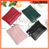 YIJIAN1984918 หนัง PU with Key Ring Women Clutch Mini Coin Purse Wallet Money Bag Card Holder Keychain