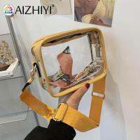 Hot PVC Clear Crossbody กระเป๋าสำหรับผู้หญิงผู้ชายสนามกีฬาได้รับการอนุมัติโปร่งใสไหล่กระเป๋าถือขนาดเล็กสแควร์กระเป๋าศัพท์กระเป๋าสตางค์กลางแจ้ง Purse