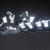 1คู่แบน8มิลลิเมตรสะท้อนแสงวิ่งเชือกผูกรองเท้าความปลอดภัยส่องสว่างเรืองแสงเชือกผูกรองเท้า U Nisex สำหรับกีฬาบาสเกตบอลรองเท้าผ้าใบ