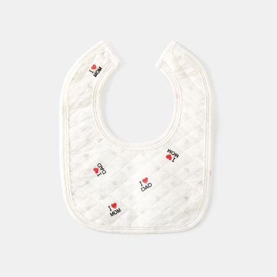 [COD] Newborn male and female baby type bib saliva towel eating anti-spitting milk thickened spring autumn cloth pad