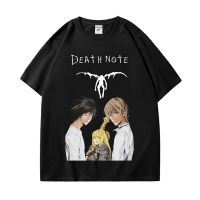 Japan Anime Death Note Print T-Shirt Men Women Gothic Vintage Short Sleeve T-shirts Y2k Street Fashion Casual Oversized T Shirt