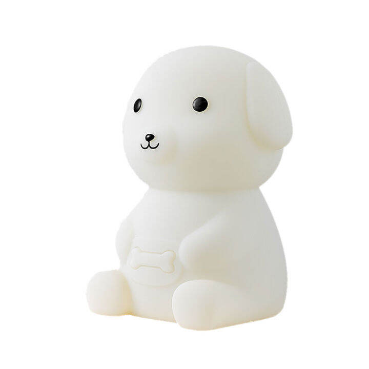 rgb-cute-animal-puppy-silicone-night-light-cartoons-child-led-lights-usb-recharge-colorful-stepless-dimming-pat-sleeping-light