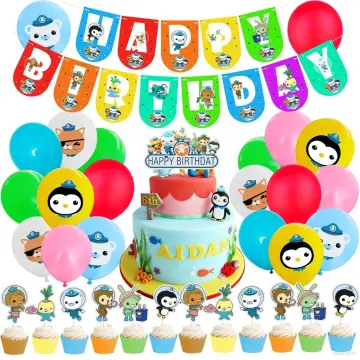 OCTONAUTS BIRTHDAY PARTY CUPCAKE TOPPER BALLOON CAKE party decoration theme  idea