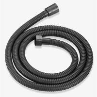 1.5/2M Black SUS 304 Flexible Shower Hose Long Bathroom Shower Water Hose Extension Plumbing Pipe Pulling Tube Bath Accessories Shower Sets