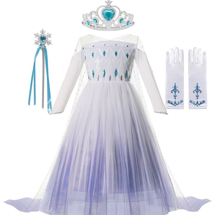 elsa-2-snow-queen-dress-up-สำหรับสาวแหวนสแตนเลสสีโรสโกลด์วิกผมเครื่องแต่งกายเด็กฮาโลวีนคอสเพลย์ฤดูหนาวน้ำแข็ง-elsa-สีขาวชุดเดรสปาร์ตี้