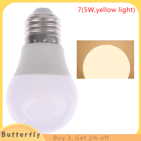 Butterfly หลอดไฟ LED E27 5W 7W 9W 12W 15W 18W โคมไฟสปอตไลท์ LED แบบเย็น/อบอุ่นสีขาว