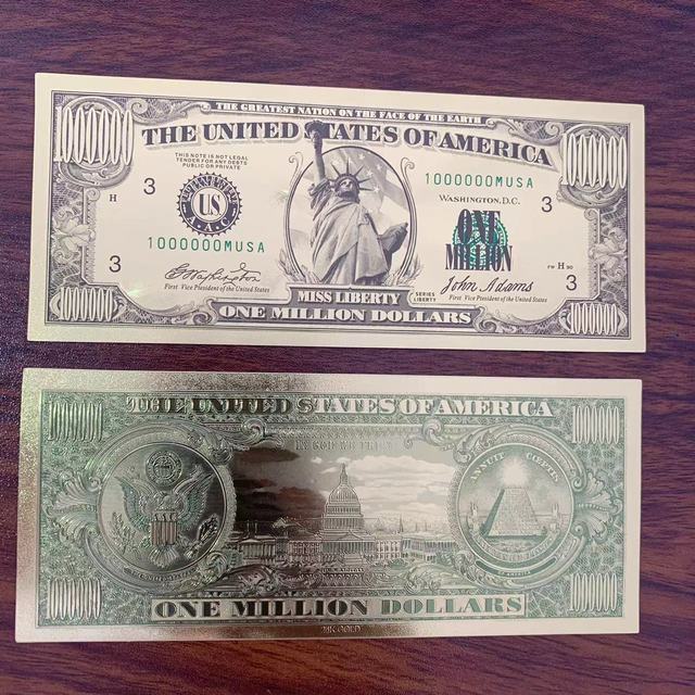 กระดาษเงิน-us-gold-ธนบัตรฟอยล์สีทองธนบัตรธนบัตรดอลล่าร์1ล้านธนบัตรทองการตกแต่งบ้านสะสม