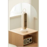 USB Tower Fan 3600MAh Battery Rechargeable Aromatherapy Leafless Tower Fan Portable Desktop Air Cooler for Home StudyTH