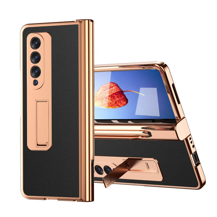 【With Free Capacitive Pen】NINKI Samsung Galaxy Z Fold 4 Hinge Case