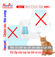 HCM - Nhà vệ sinh cho mèo Size lớn có 5 loại  tặng kèm xẻng màu ngẫu nhiên