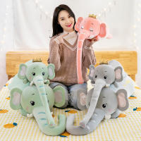 Adorkable Long Nose Elephant Doll Stuffed Animal Toy Doll Sleeping Pillow On Bed Birthday Gift