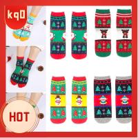 KQ0 Female Snowman Comfortable Christmas Socks Santa Claus Elk Cotton sox Stockings