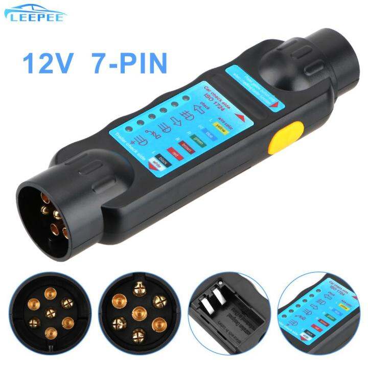 Caravan Towing Tow Bar Light Wiring Tester Plug Socket Diagnostic Tools