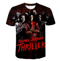 MICHAEL Jackson 3D พิมพ์เสื้อยืด hip hop Harajuku Street Cool TShirt ผู้ชายผู้หญิงเด็ก Cool Tees Tops Cool สาว Boy TEE