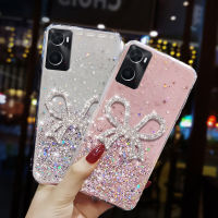 เคสสำหรับ OPPO A96 4G เคสโทรศัพท์ลายท้องฟ้าระยิบระยับหรูหราประดับด้วยพลอยเทียมสวยผีเสื้อผู้หญิงเคสซิลิโคนนิ่มกันกระแทกฝาครอบด้านหลัง