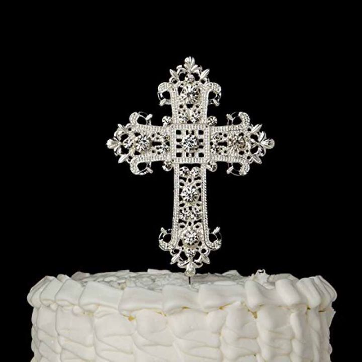 Christening/Baptismal Cross Glitterred Foam cake/cupcake topper (10pcs) |  Lazada PH
