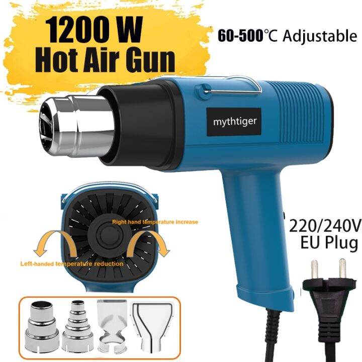 Heat Gun 1200W Industrial Hair dryer Hot Air Gun Air dryer for