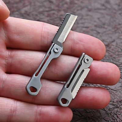 【YF】 MiniFolding Parcel Mail Stainless Steel Blade Utility Razor Cut Pocket Tape Keychain Envelope Box Open Letter