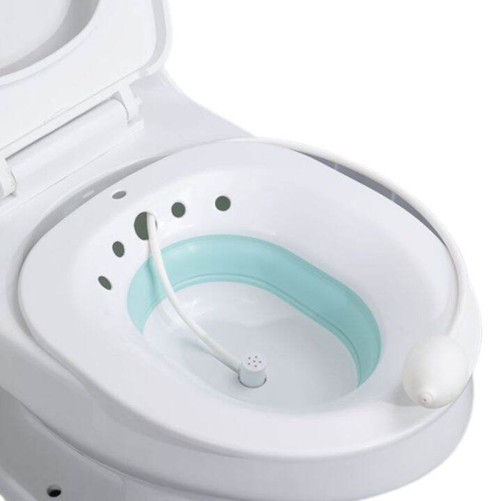 Folding Toilet Sitz Bath Bidet Flusher Special Wash Basin Hip Cleaning