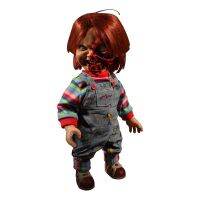 ของเล่น78020 3ชิ้น Chucky Mezco ของเล่นมีเสียงสำหรับเด็กหุ่นโมเดลโมเดลตกแต่งโต๊ะ K จัดแสดงก่อนลดราคา