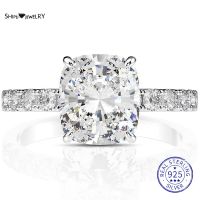 Shipei 100 925 Sterling Silver Cushion Cut 8*9 MM Created Moissanite Gemstone Engagement Ring For ine Jewelry Wholesale