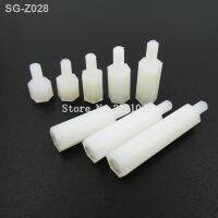 50PCS/LOT White Plastic Nylon M3 Hex Column Standoff Spacer Screw Stand-off M3 Hex Screw Male M3x5/6/8/10/12/15/20/25mm 6