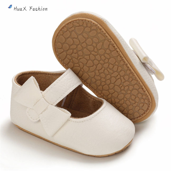 huax-รองเท้าผ้าใบเด็กทารกรองเท้ารองเท้าเด็กอ่อน-pu-นุ่มพื้นรองเท้ายางเด็กวัยหัดเดินรองเท้าสำหรับ3-12เดือน