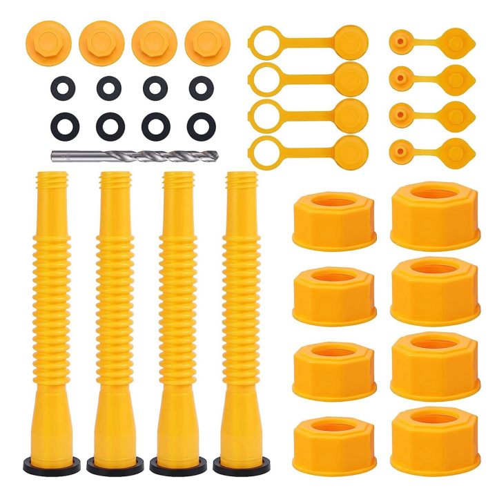 33Pcs Plastic Nozzle Replacement Gasoline Spouts for Gasoline 5 Gallon, Old Style Gas Can Spout