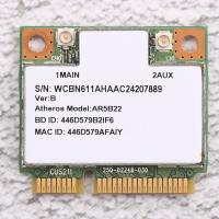 AR9462 AR5B22 WB222 Half Mini PCIe 300Mbps+Bluetooth4.0 WLAN Wifi Wireless Card