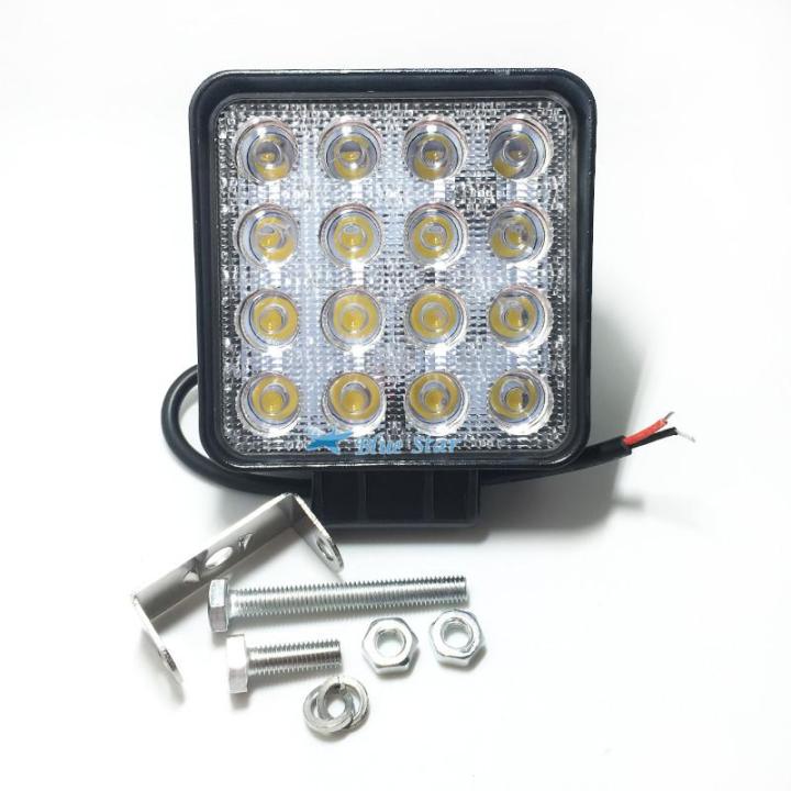 x4-เเพ็ค-4-ชิ้น-สุดคุ้ม-led-floodlight-12-24v-โคมไฟสปอร์ตไลท์สำหรับไฟเรือ-ไดหมึก-ตกหมึก-ใช้งานกับเเบตเตอรี่ได้-ขนาด-4-นิ้ว-48-watt-เเสงสีเขีย