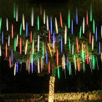 8หลอด L3050ซม. ฝนดาวตก LED String Light กลางแจ้ง Waterpoof Strip โคมไฟวันหยุดต้นคริสต์มาสตกแต่ง Hard Bar Light