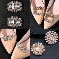 JPXZC 1PC Accessories Wedding Rhinestone High Heel Charm Buckle Shiny Clips Shoe Decorations Clip Square Clamp