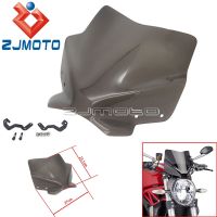 New Smoke Windshield Air Deflector W / Steel Bracket Mounting Screws For Ducati Monster 797 821 1200 R/S 2014-2020 Custom