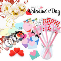 รวมเครื่องเขียน ลาย วาเลนไทน์ valentines day item เริ่มที่ 2-5 บาท ? เครื่องเขียน สติ๊กเกอร์ การ์ด ปากกาเจล