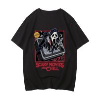 Mens Large T-shirt Scream Vi Ghostface Tshirts Men Horror Scary Movies And Chill Tshirts Cotton T Shirts And