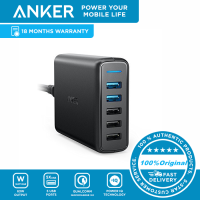 Anker Premium 63W 5-Port พร้อม Power Delivery (PD) ที่ชาร์จเร็ว,iPhone, MacBook, Nintendo Switch และอุปกรณ์ที่รองรับ