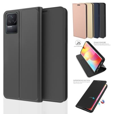 [COD] Suitable for K50 mobile phone protective shell suction card flip pu leather case