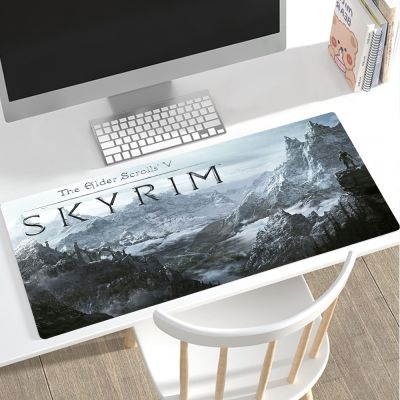 The Elder Scrolls V Skyrim Gaming Mouse Pad 400X900 Mousepad Gamer Rubber Keyboard Mat Desk Pad Mat Table Mausepad Carpet