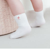 2022 Baby Newborn Cotton Knit Socks Infant Girls Boys Solid Color Ankle Sock Children Shoes Wear Accessories