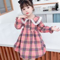 ✨ perfect ❀ Girl Clothing Kids Baby Girl Dress Suit Autumn Korean Fashion Cute Solid Color Cotton Long Sleeve Princess Dresses